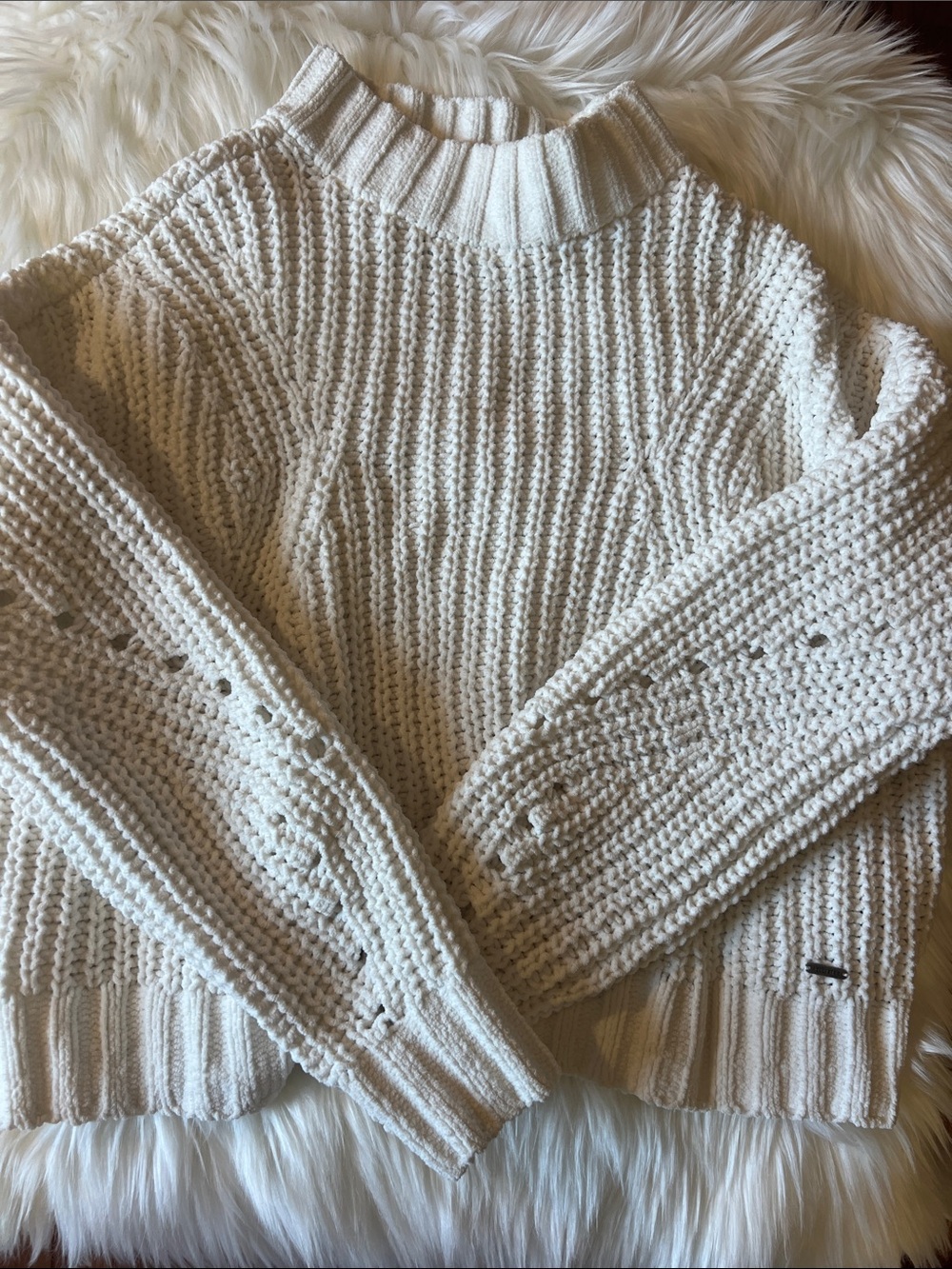 Hollister Chunky Knit Turtleneck Sweater